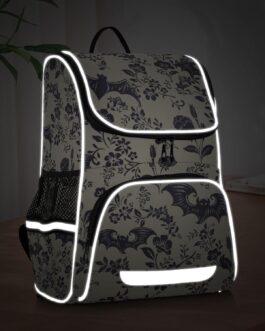 Goth Bat Flowers Backpack