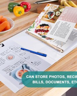 3 Ring Binder Goth Bat Flowers, 3 Storage Pockets