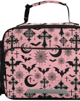 Gothic Lunch Bag, Insulated Lunch Box with Adjustable Shoulder Strap