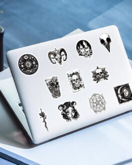 100Pcs Gothic Stickers Pack for Water Bottle, Laptop, Waterproof Vinyl