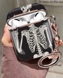 Skull Human Skeleton Shockproof Hard Case Ear Bud Cover
