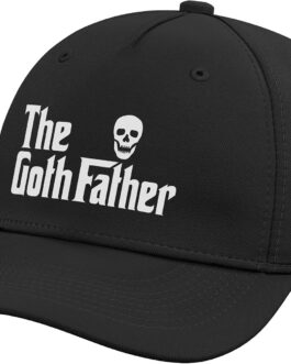 The Goth Father Funny Goth Dad Gothic Skull Reaper Adjustable Baseball Hat