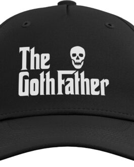 The Goth Father Funny Goth Dad Gothic Skull Reaper Adjustable Baseball Hat